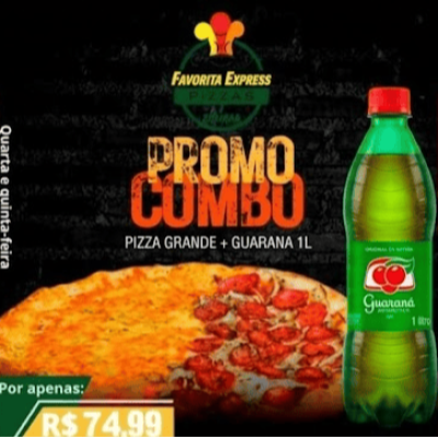 1 Pizza Grande + Guaraná 1L