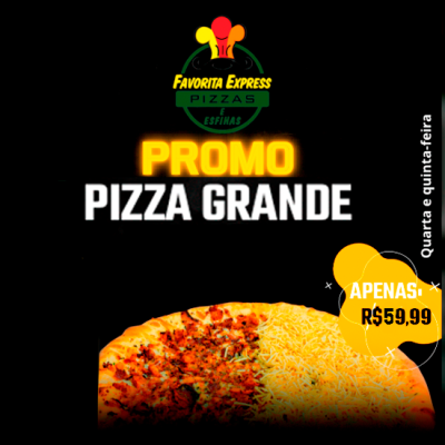 1 Pizza Grande - Sabores Selecionados